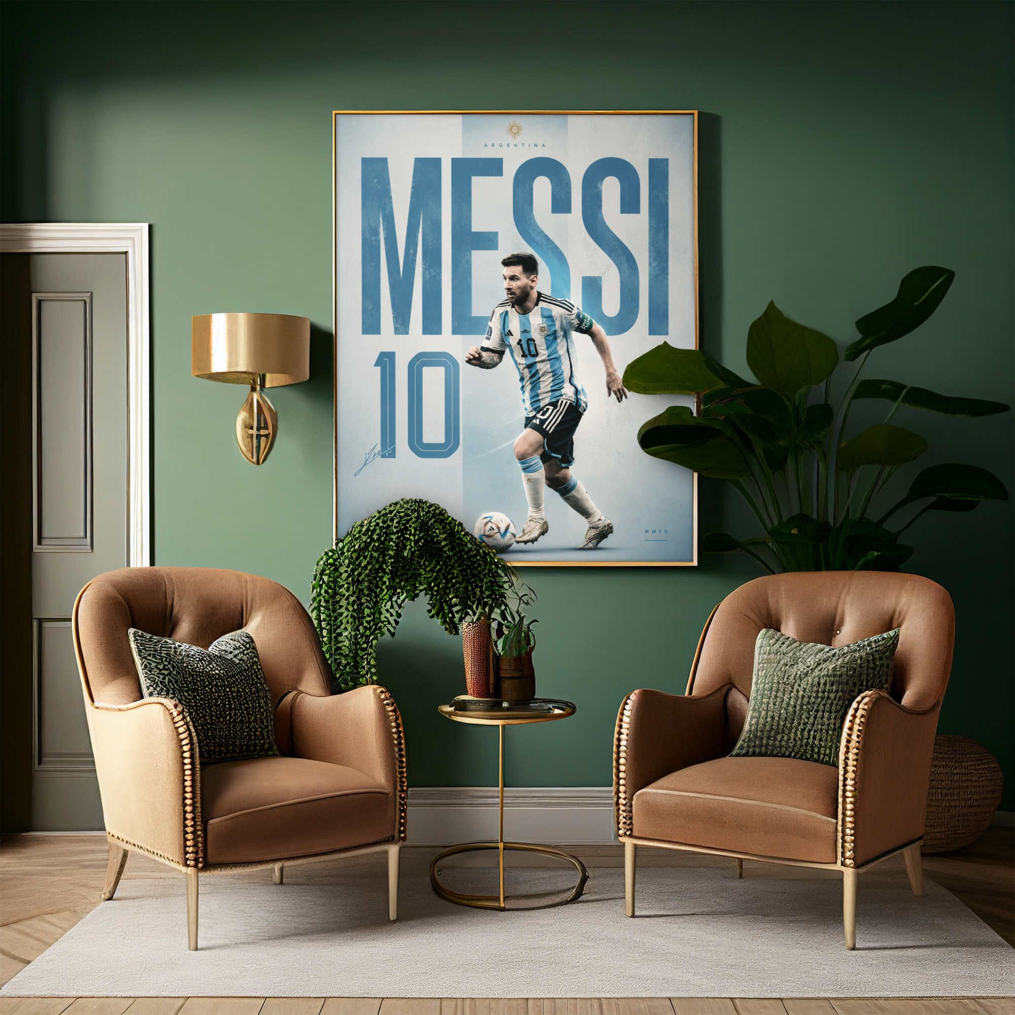 Lionel Messi Argentina Poster Art